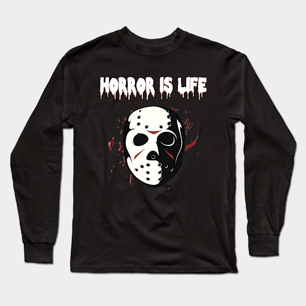 Horror is Life Long Sleeve T-Shirt by pizowell